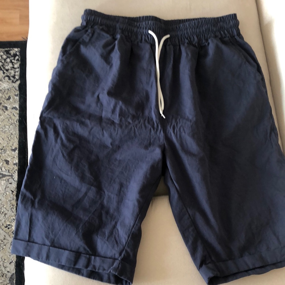 Cotton drawstring shorts